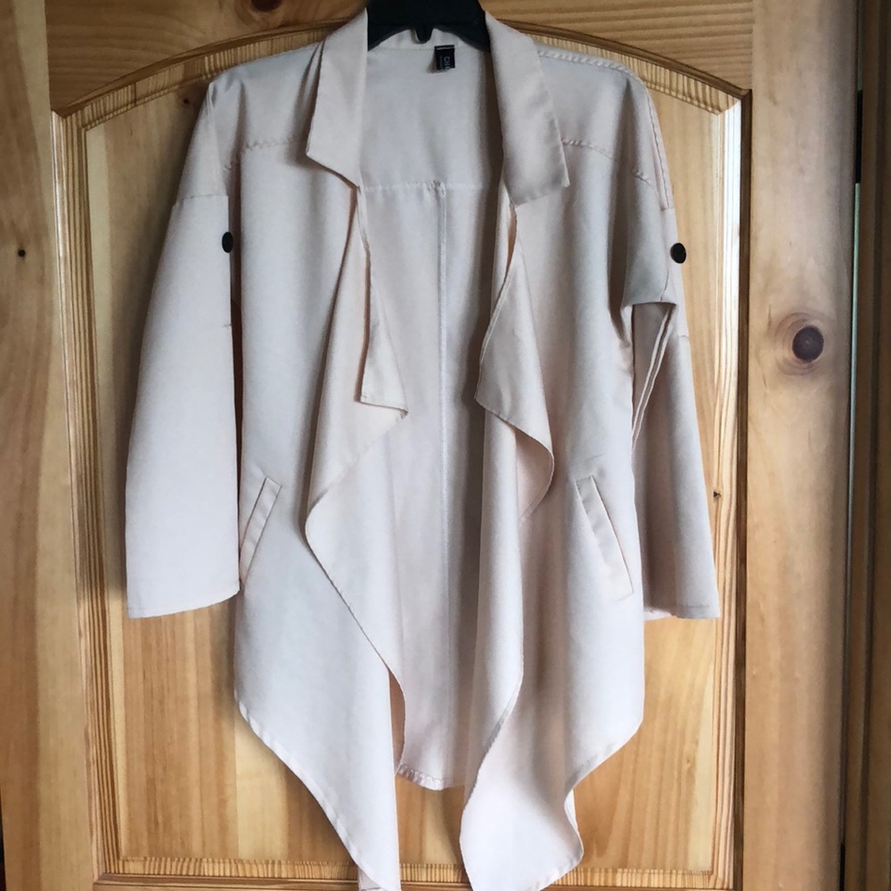 Choies lightweight nude jacket